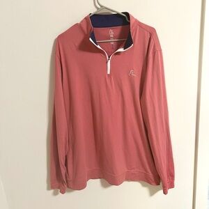 Rhoback Men's Lightweight Jacket in Coral and Navy